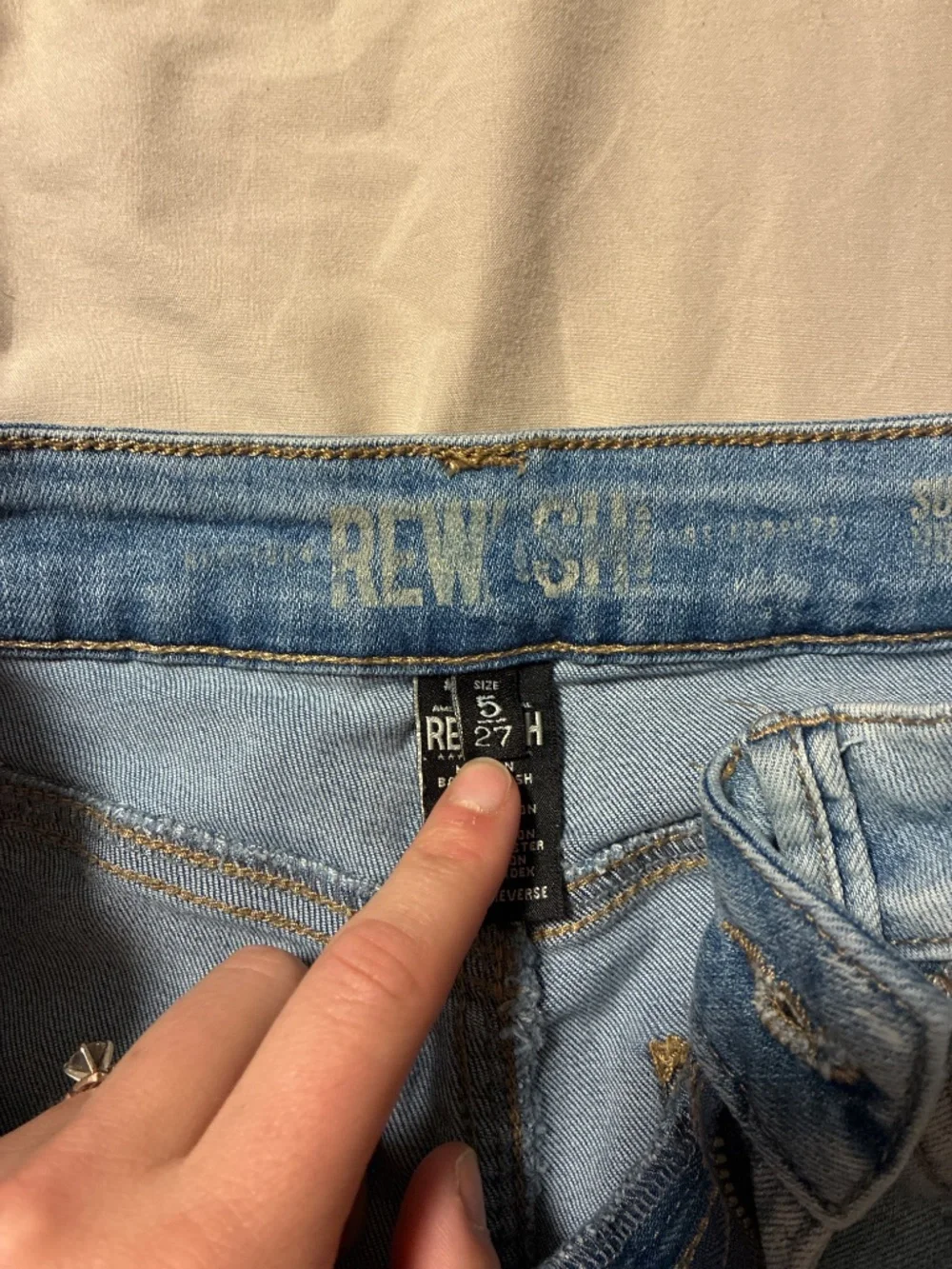 Rewash denim shorts